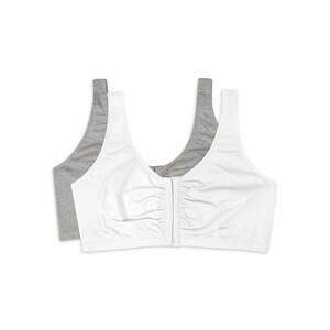 Fruit of the Loom Women's Front Close Bra, 2-Pack
